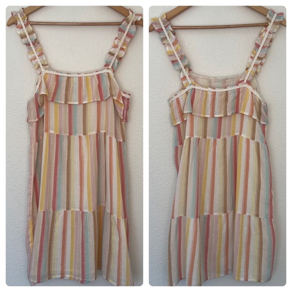 Sezane Multicolor Striped Dress - Picture 2 of 16